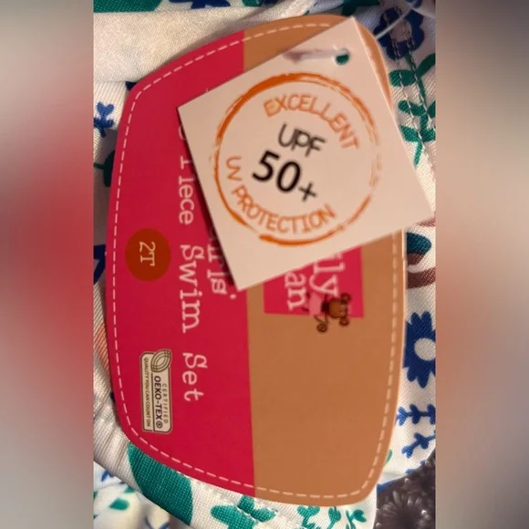 Toddler Girls 3 Piece Bathing Suit - Picture 4 of 6